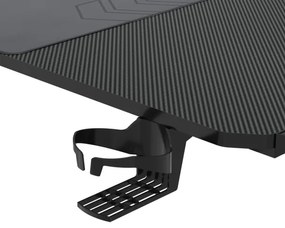 Herný stôl SNAKE s LED RGB podsvietením 100x60 cm čierna