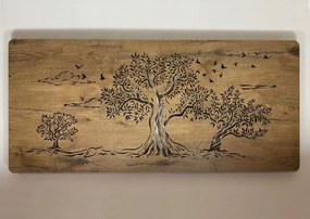 Obraz s led podsvietenim Tri olivy na batériu