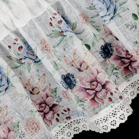 KRÁTKA ZÁCLONA NA PÁSKE DORA 150X30 CM VIACFAREBNÁ