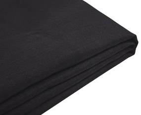 Látkový poťah 180 x 200 cm čierny na posteľ FITOU Beliani