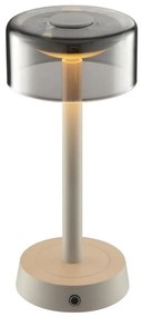 Brilliant - RAZOR dotyková stolná LED lampa, stmievateľná a nabíjateľná, LED/2,5W/5V 2700K IP44 sivá