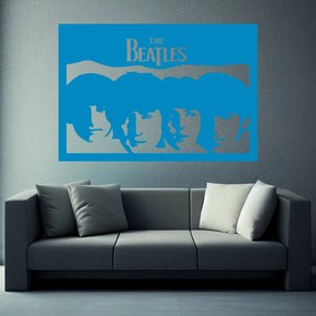 Veselá Stena Samolepka na stenu na stenu The Beatles Farba: černá