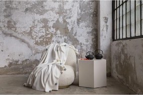 Krémový fleecový pléd 150x200 cm Pom Pom – Mijolnir