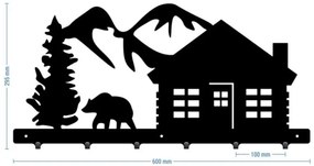 Vešiak na stenu do chodby CHATA