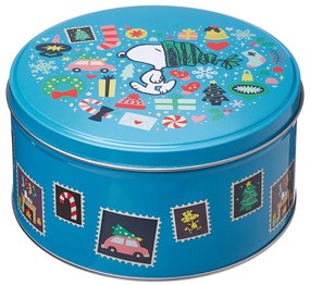 PEANUTS Dóza okrúhla Snoopyho Vianoce 13,5 cm