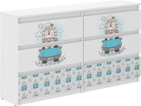 Wooden Toys Detská komoda R-140  LEV KRÁĽ