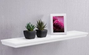 Nástenná polica Landwood, šírka 90 cm, biela%