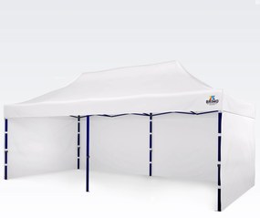 BRIMO Záhradný altánok 3×6 m – skladací s 3 stenami | BRIMO® - s 3 stenami - Biela 24