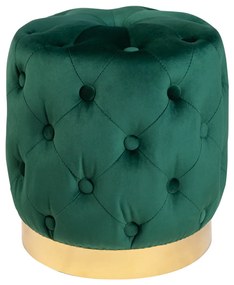 Taburetka moderná baroková 35cm zelené zlato
