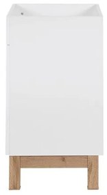 Kúpeľňová skrinka CMD BALI WHITE 821 biela/biely vysoký lesk