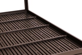 Záhradný cateringový stôl 156 x 78 cm hnedý