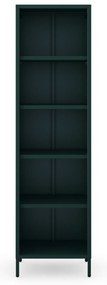 Knižnica do obývačky MARIO, 500 x 1800 x 350 mm, Modern: fľaškovo zelená farba