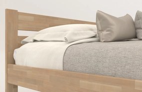 Predĺžená posteľ Mystic 180x220 cm, prírodný buk