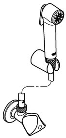 GROHE 26357000 - Nástenná sada s rohovým ventilom, lesklý chróm