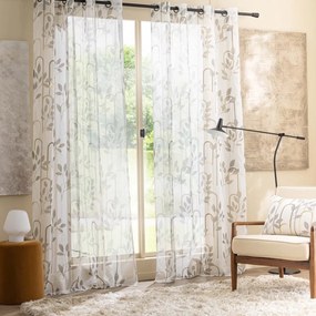 Sivá voálová záclona 140x240 cm Roseris – douceur d'intérieur