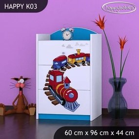 Detská komoda MAŠINKA - TYP 3