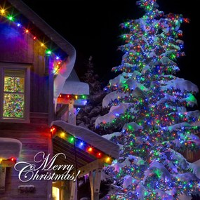 Vianočné svetielka vonkajšie FLASH multicolor 300 LED