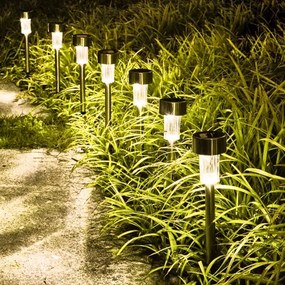 Solárna záhradná lampa - 10 kusov
