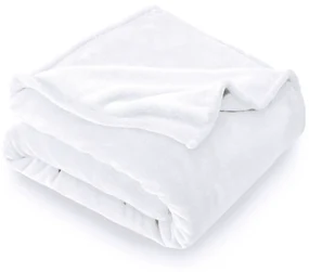 BedTex Deka mikroplyš Biela, 150 x 200 cm