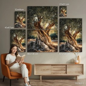 DUBLEZ | Stredomorský obraz z dreva - Storočná oliva | UV potlač, Premium
