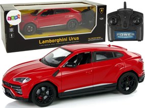 LEAN Toys R/C auto Lamborghini Urus červené 1:24 2.4G, svetlá