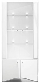 VITRÍNA CRISTINE BIELY LESK + ZRKADLO 87 cm