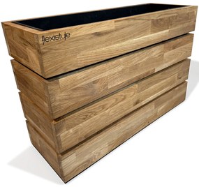 Dekorstudio Drevený dubový kvetináč do interiéru aj exteriéru 60x40x20cm