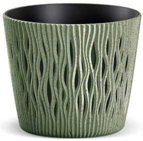 Kvetináč Sandy Round 160 - zelený Eco