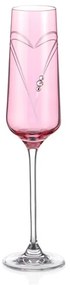 Diamante JFY Pink Hearts flute 190 ml