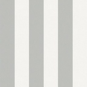 Vliesové tapety na stenu Hailey 82264, rozmer 10,05 m x 0,53 m, pruhy tmavo hnedosivé-biele, NOVAMUR 6800-70