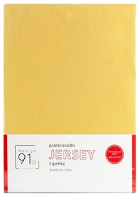 JERSEY PRESTIERADLO 180X200 CM, VÝŠKA 30 CM HORČICOVÉ