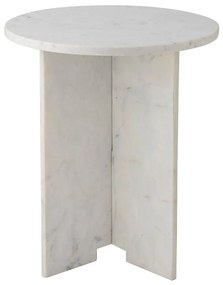 Mramorový okrúhly odkladací stolík ø 46 cm Jasmia – Bloomingville