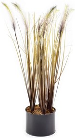 Umelá kvetina GRASS 55 cm žlto-hnedá