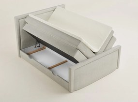 Krémovobiela boxspring posteľ s úložným priestorom 180x200 cm Fresco – Maison de Rêve