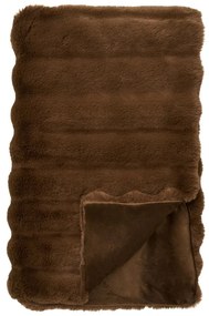 Hnedá deka z umelej kožušiny 130x180 cm Galena – House Nordic