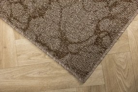 Metrážny koberec Marble 90 mramor, hnedý / béžový