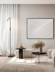 LED stmievateľná čierna stojaca lampa Notos