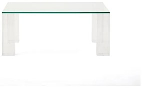 Sklenený konferenčný stolík 85x85 cm Adularia – Kave Home