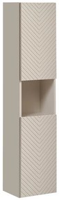 Vysoká závěsná koupelnová skříňka Viva Cashmere 80-03-2D kašmírová