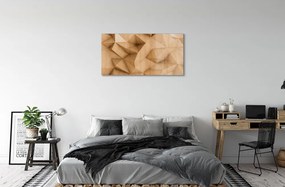 Obraz na skle Solid mozaika drevo 125x50 cm