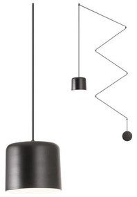 Redo 01-1822 - Luster na lanku DODO 1xE27/15W/230V pavúk čierna