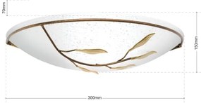 Orion WA 2-943/1 - Nástenné svietidlo LUCA 1xE27/60W/230V bronz/patina