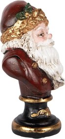 Dekorácie busta Santa - 9 * 8 * 15 cm