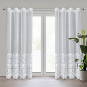 ZÁCLONA NA KRÚŽKOCH EVA MINGE JASMIN 140X250 CM VZOROVANÁ