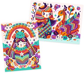 Kokeshi bábiky - mozaika
