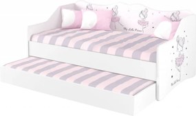 DO Detská posteľ s prístelkou Ballerina 160x80