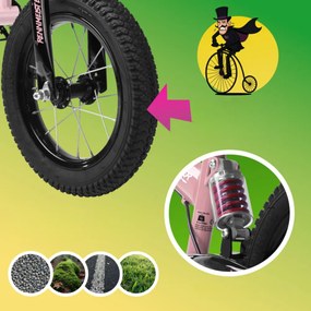 Rennmeister Detské odrážadlo QUIDO, od 3 rokov, ružová