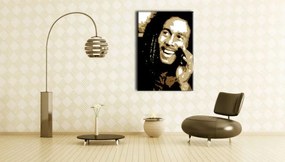 Ručne maľovaný POP Art obraz Bob Marley 50x70 cm