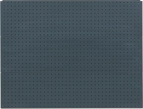 Predajný regál obojstranný, perfo steny, 1900 x 1000 x 900 mm, základný, antracit