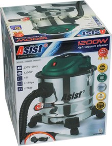 ASIST Vysávač popola 1200W, 18L nerez